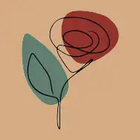 red rose - design