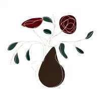 vase with flowers - design