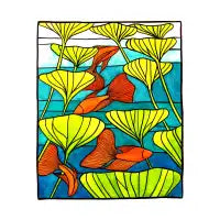 Stained Glass Guppy Fish - design