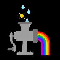 Rainbow Grinder T-Shirt - design