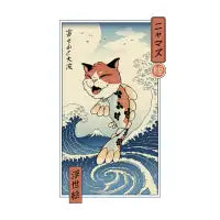 Cat Fish Ukiyo-e - design