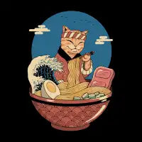 Catana Ramen Wave T-Shirt - design