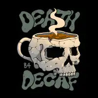 Death Before Decaf - design