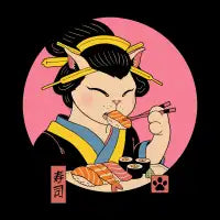 Geisha Sushi Cat - design