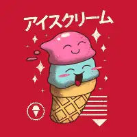 Kawaii Ice Cream T-Shirt - design