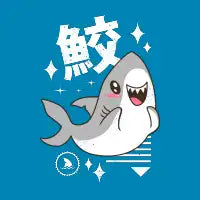 Kawaii Shark - design