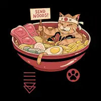 Send Noods Meowster - design