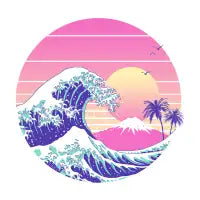 The Great Dream Wave Front and Back Print - design