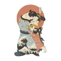 The Kiss Ukiyo-e - design