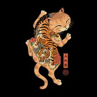 Tiger Cat Irezumi - design