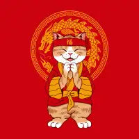 Year of the Dragon Lucky Meowster Cat - design