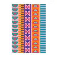 Colorful Maximalist Boho Geometric Retro Abstract Pattern - design