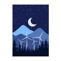 Wind Farm Nightsky - design
