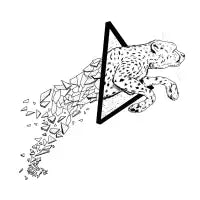GEOMETRIC CHEETAH T-Shirt - design