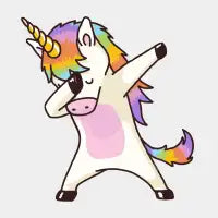 Dabbing Unicorn Shirt Dab Hip Hop Funny Magic - design