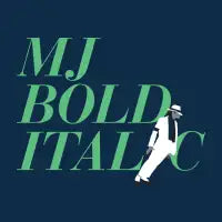 MJ Bold Italic - design