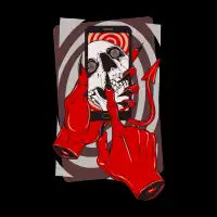 DoomScrolling - Look up the Devil - design