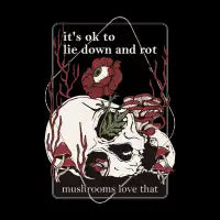 Lie down and rot T-Shirt - design