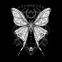 Macabre Luna Moth - design