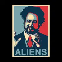 Giorgio Tsoukalos Because Aliens T shirt - design