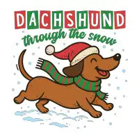Dachshund Through The Snow - design