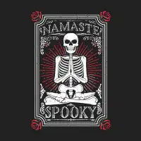 Namaste Spooky Yoga Skeleton - design