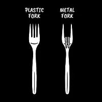 Plastic Fork vs Metal Fork - design