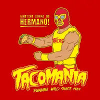 Tacomania Funny Taco Wrestling Luchador - design