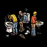 Bathroom Confusion (Black Shirt Variant) - design