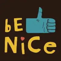 Be Nice (Do Good) - Dark Background - design