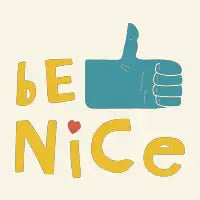 Be Nice (Do Good) - Light Background - design