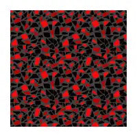 Red mosaic - design