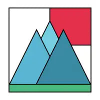 Simply mountains minimalistic nature design - design