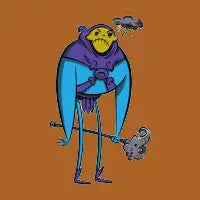 Grumpy Skeletor - design