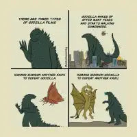 Kaiju Film Guide T-Shirt - design