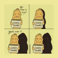 Good Things (comic) Throw Pillow - design