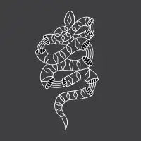 Snake- White - design