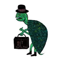 Tophat Turtle T-Shirt - design