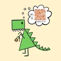 QR Code Dino - design