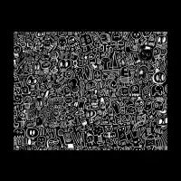 B+W All Over pattern - design