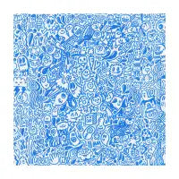 blue doodle wotto - design