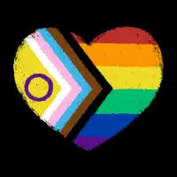 Progress Pride Flag Heart - design