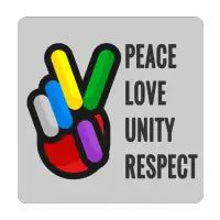 PEACE LOVE UNITY RESPECT - design