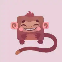 Cute monkey - design