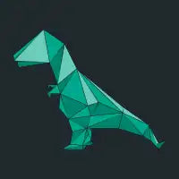Dinosaur, origami style - design