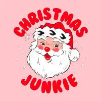 Christmas Junkie (Pinkcake) T-Shirt - design