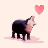 MOO DENG HIPPO_LOVE - design
