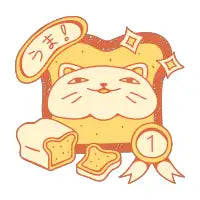 Cats love bread - design