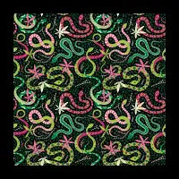 Colourful snake pattern - design