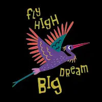 Fly High Dream Big - design